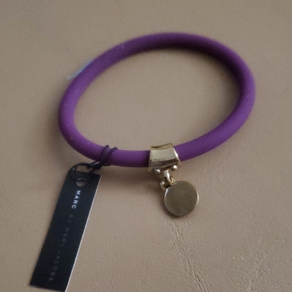 Marc By Marc Jacobs Purple Bracelet with Gold Charm - Picture 7 of 7